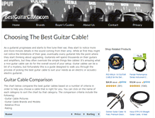 Tablet Screenshot of bestguitarcable.com